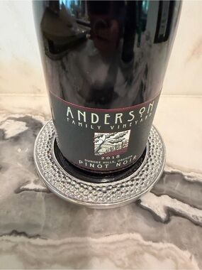 Mariposa Signature Wine Coaster Recycled Aluminum 5”